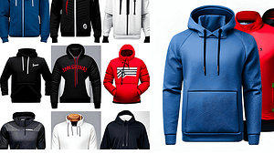Collage of different types of hoodies