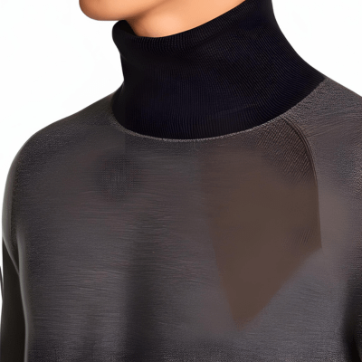 mix-coloured-Turtleneck-Sweater