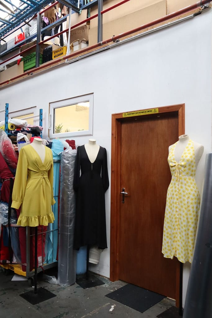 Storage room of our market ready women clothing