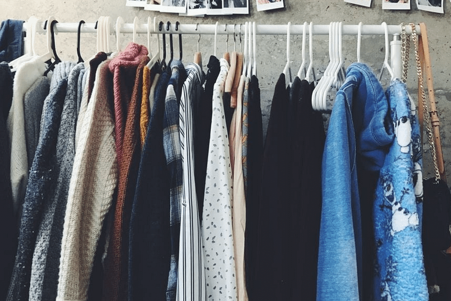Winter-clothes-hanging